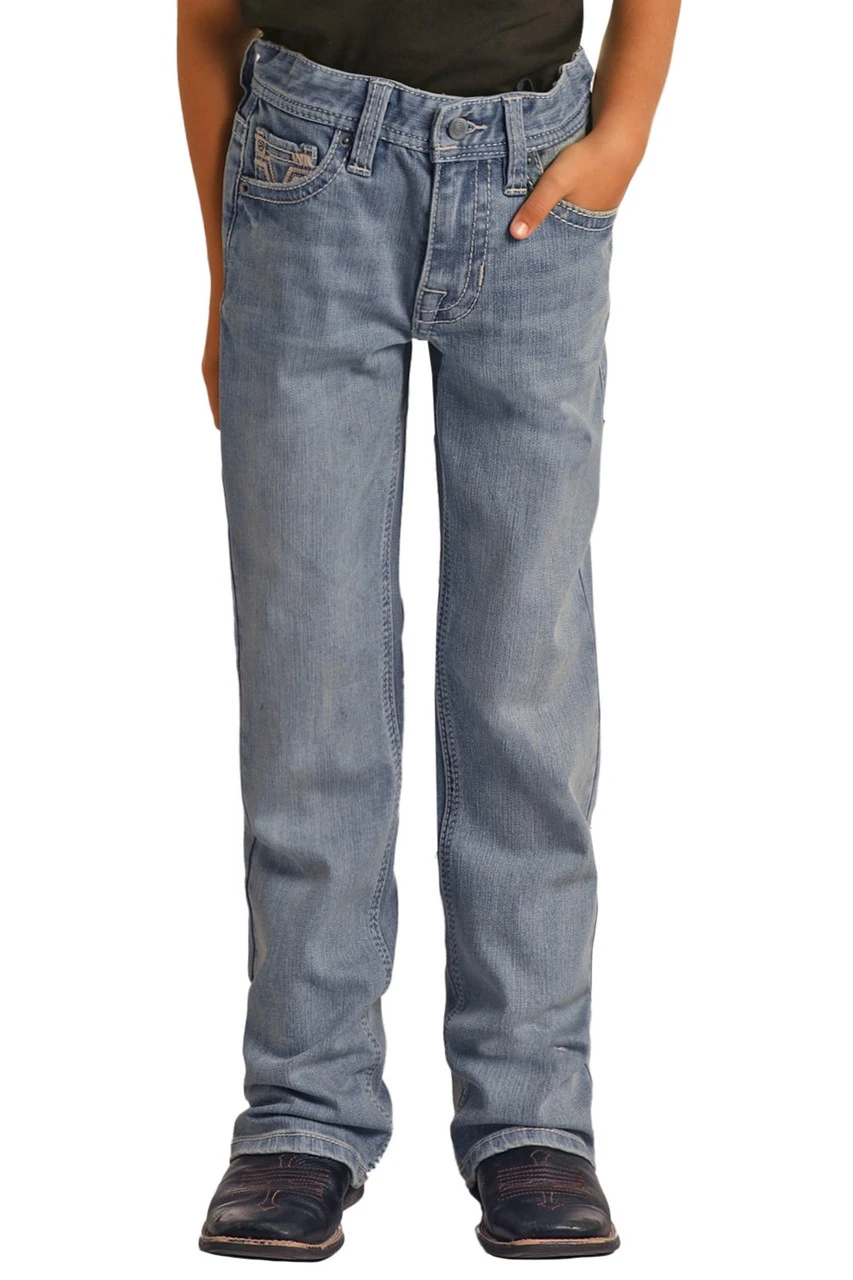 Relaxed Tapered Stretch Bootcut Jeans (RRBD0BR146) 2 Relaxed Tapered Stretch Bootcut Jeans (RRBD0BR146) - Image 2