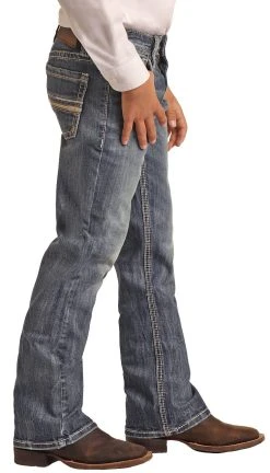 Regular Fit Stretch Straight Ivory Leather BB Gun Bootcut -RodeoRave RRBD0BRYWJ BZ 91864.1665776352
