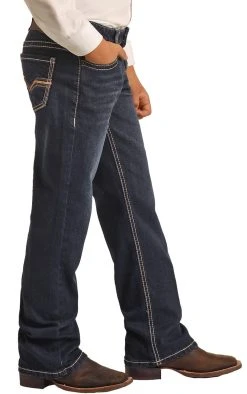 Regular Fit Stretch Brown Leather Pocket BB Gun Bootcut -RodeoRave RRBD0BRYWL BZ 22184.1665777039