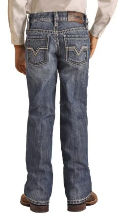 Regular Fit Two Tone Rope Stitch BB Gun Bootcut