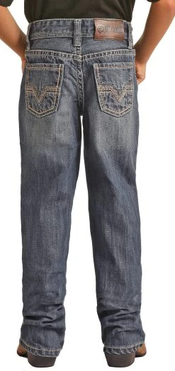 Regular Fit BB Gun Raised V Bootcut Jeans