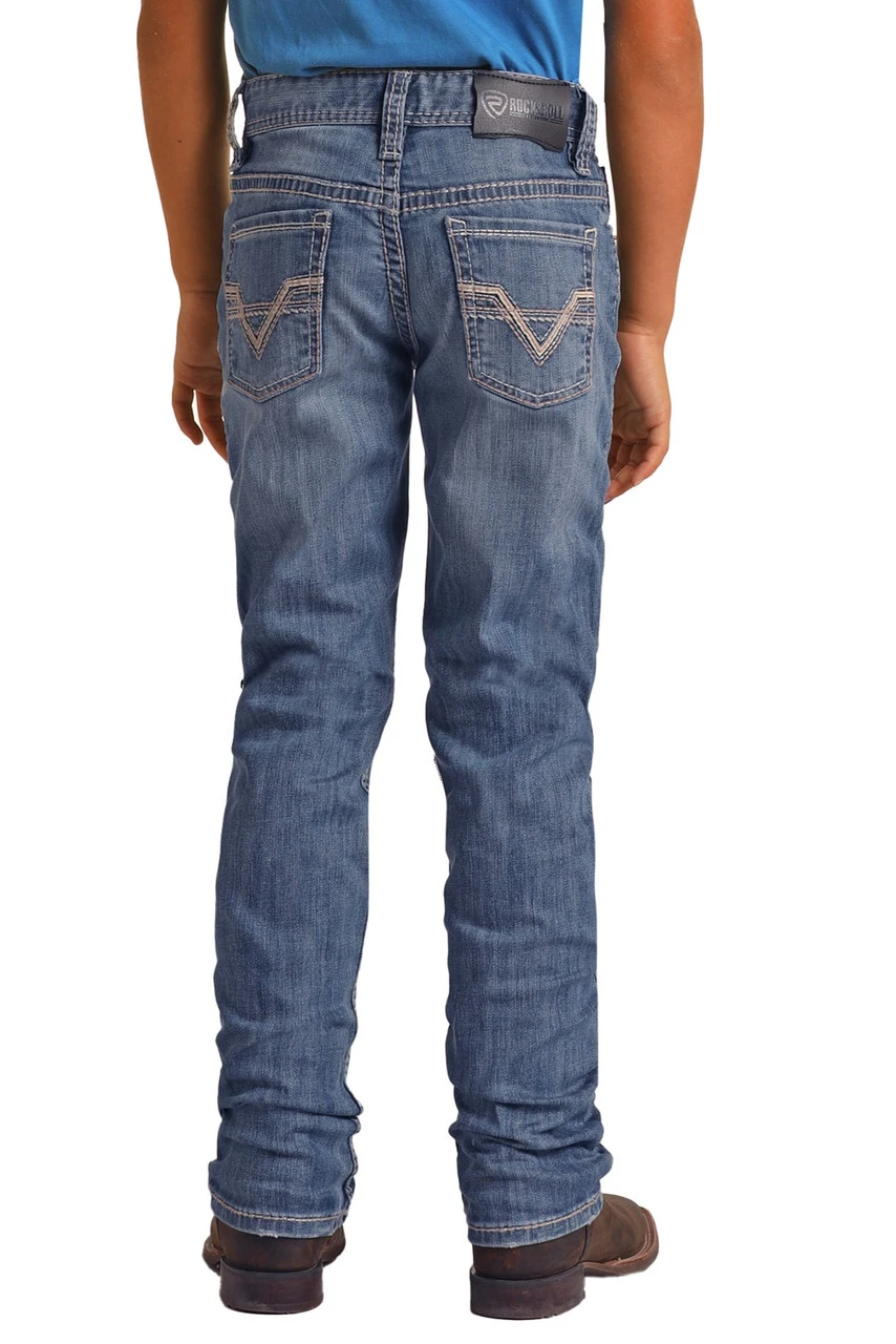 Slim Fit Stretch Straight Bootcut Jeans (RRBD1RR14A) 1 Slim Fit Stretch Straight Bootcut Jeans (RRBD1RR14A)