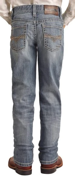 Slim Fit Revolver Light Wash Bootcut Jeans