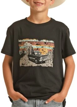 Truck Graphic T-Shirts Shirt (RRBT21R12L)