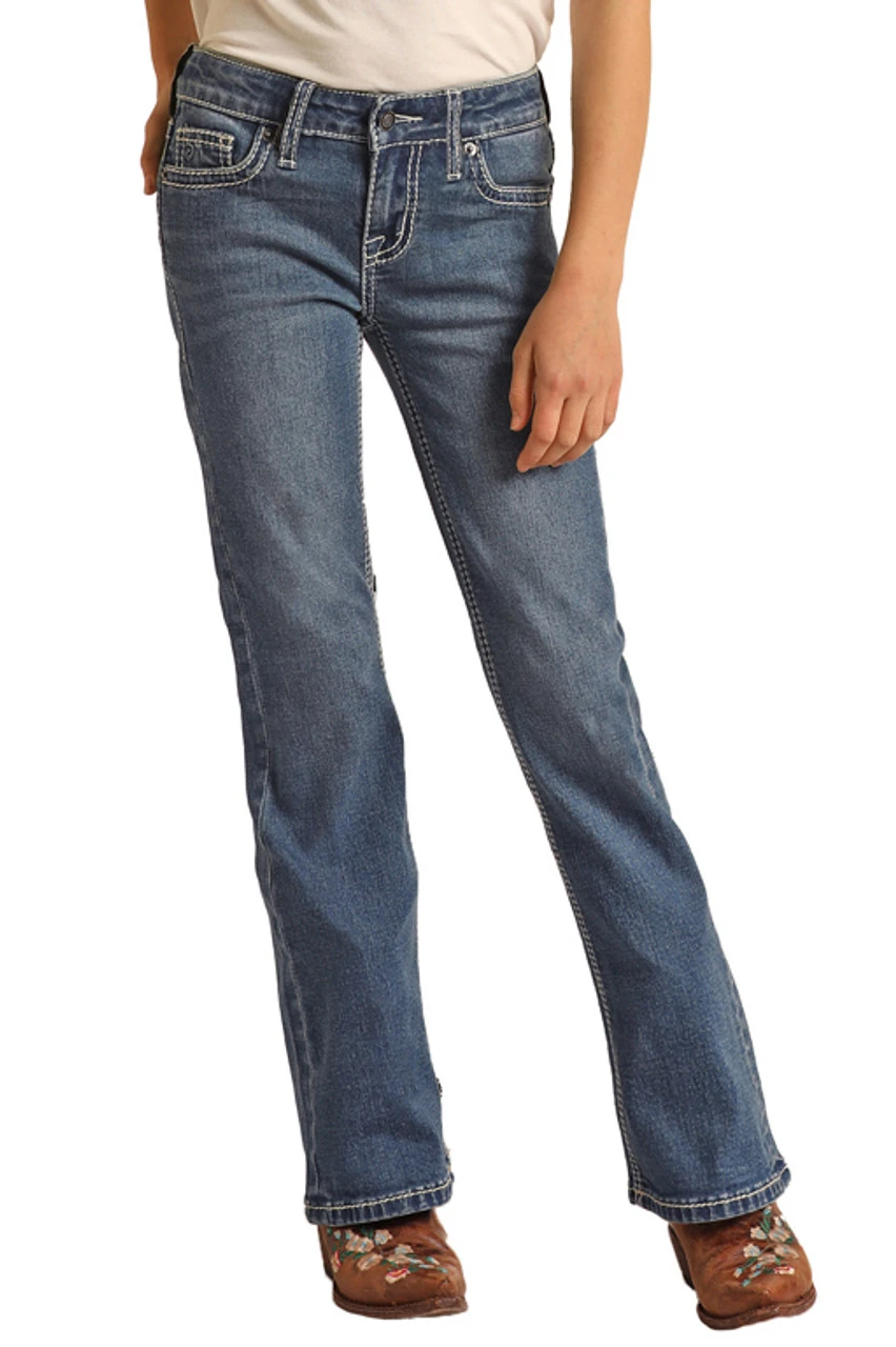 Mide Rise Extra Stretch Bootcut Jeans (RRGD4MR108) 2 Mide Rise Extra Stretch Bootcut Jeans (RRGD4MR108) - Image 2