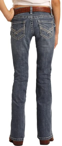 Medium Wash Stretch Bootcut Jeans