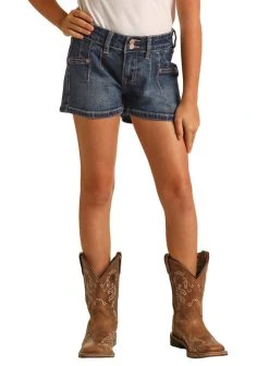 Mid Rise Extra Stretch Denim Shorts (RRGD68R0SB)