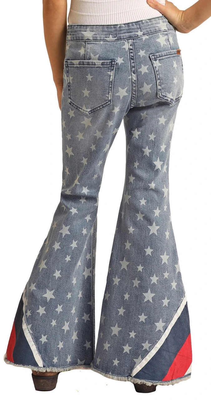 Extra Stretch Americana Pull-On Bell Bottoms 2 Extra Stretch Americana Pull-On Bell Bottoms - Image 2