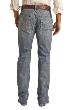 Relaxed Fit Stretch Bootcut Jeans (RRMD0DR13S)
