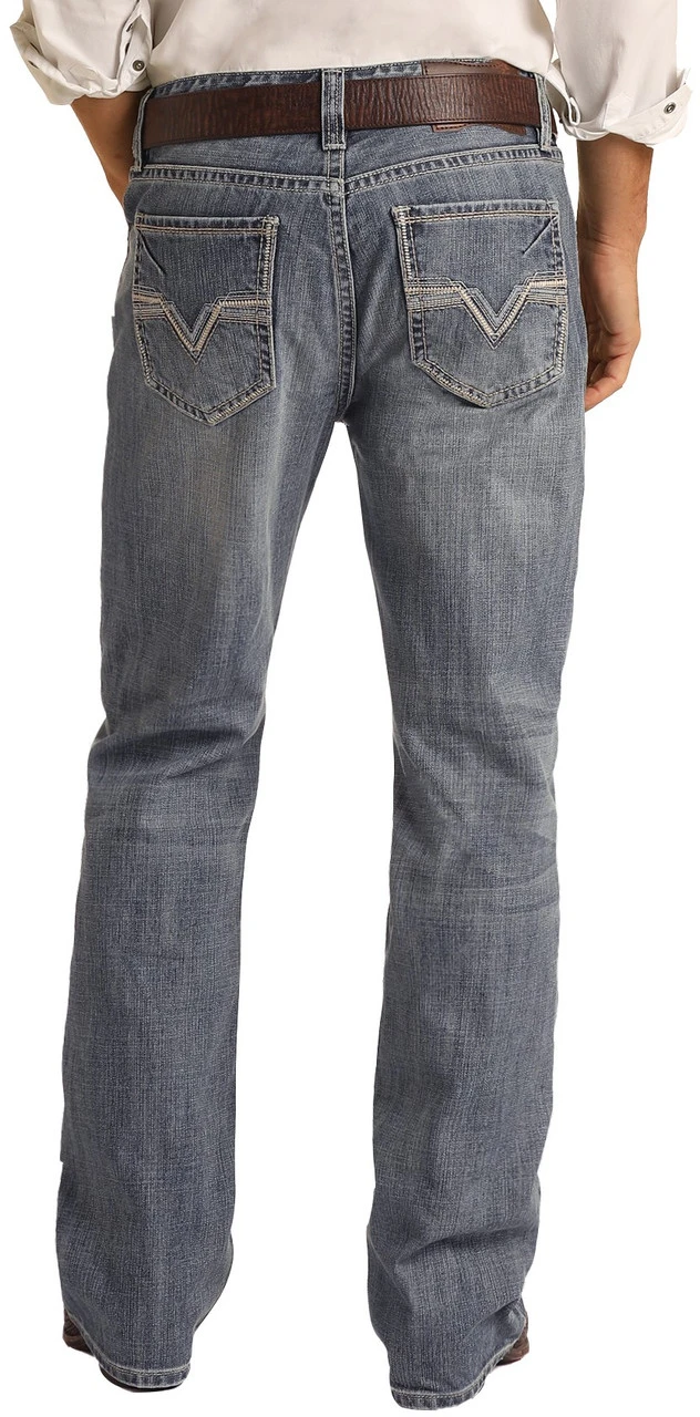 Relaxed Fit Ladder Stitch Bootcut Jeans 1 Relaxed Fit Ladder Stitch Bootcut Jeans