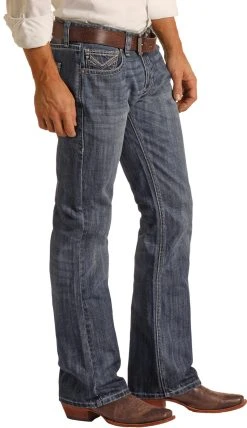Regular Fit Raised Denim V Bootcut Jeans -RodeoRave RRMD0PRYWP BZ 90736.1662066870
