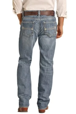 Relaxed Fit Straight Bootcut Jeans (RRMD0SR13U)