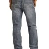Relaxed Fit Straight Ladder Stitch W/ Raised Denim Pocket Bootcut Jeans