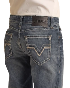 Relaxed Fit Raised V Straight Bootcut Jeans 5 Relaxed Fit Raised V Straight Bootcut Jeans -RodeoRave RRMD0SRZRH C 79587.1654634758