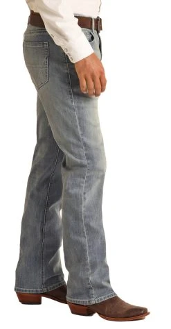 Vintage '46 Relaxed Fit Large V Stretch Straight Bootcut Jeans 5 Vintage '46 Relaxed Fit Large V Stretch Straight Bootcut Jeans -RodeoRave RRMD0SRZS7 AZ 61242.1652456070