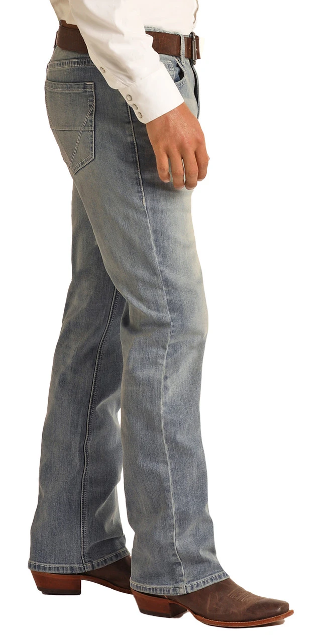 Vintage '46 Relaxed Fit Large V Stretch Straight Bootcut Jeans 3 Vintage '46 Relaxed Fit Large V Stretch Straight Bootcut Jeans - Image 3