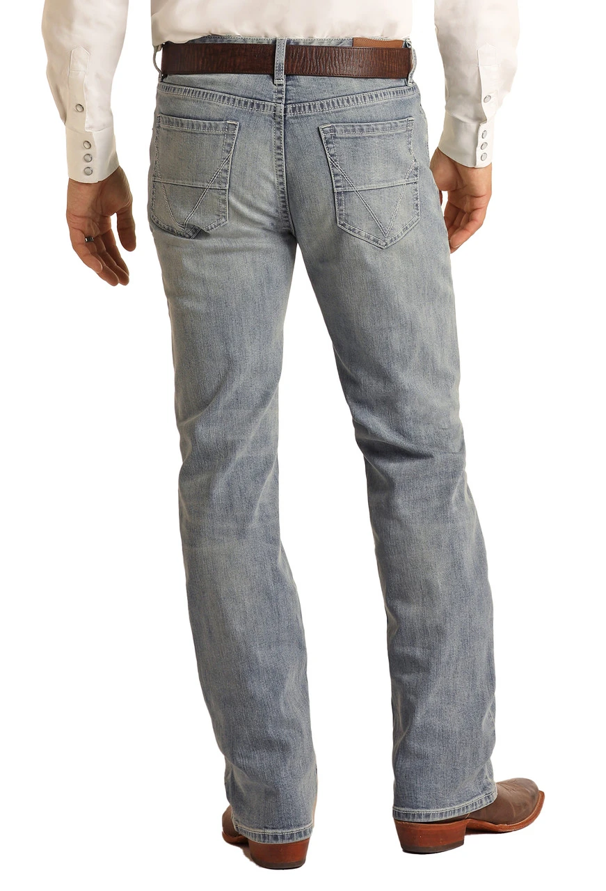 Vintage '46 Relaxed Fit Large V Stretch Straight Bootcut Jeans 1 Vintage '46 Relaxed Fit Large V Stretch Straight Bootcut Jeans