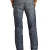 Regular Fit Straight Raised Denim Pocket Bootcut Jeans