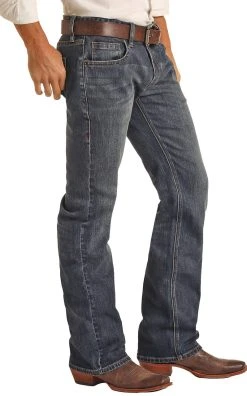 Vintage '46 Regular Fit Small Signature V Stretch Straight Bootcut Jeans -RodeoRave RRMD1PRZP2 BZ 24060.1661908552
