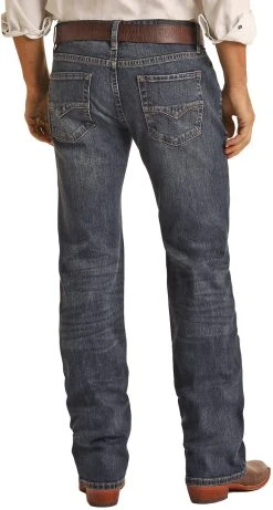 Vintage '46 Regular Fit Small Signature V Stretch Straight Bootcut Jeans