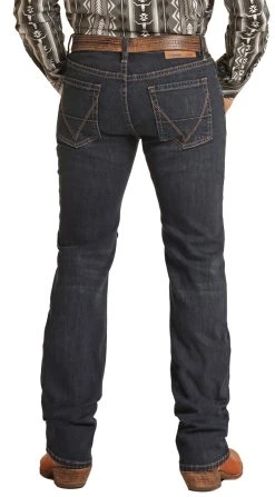 Vintage '46 Dale Brisby Slim Fit Large V Stretch Bootcut Jeans