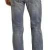 Slim Fit Stretch Horizontal Stitch Straight Bootcut Jeans
