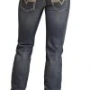 Slim Fit Stretch Two Tone Straight Bootcut Jeans
