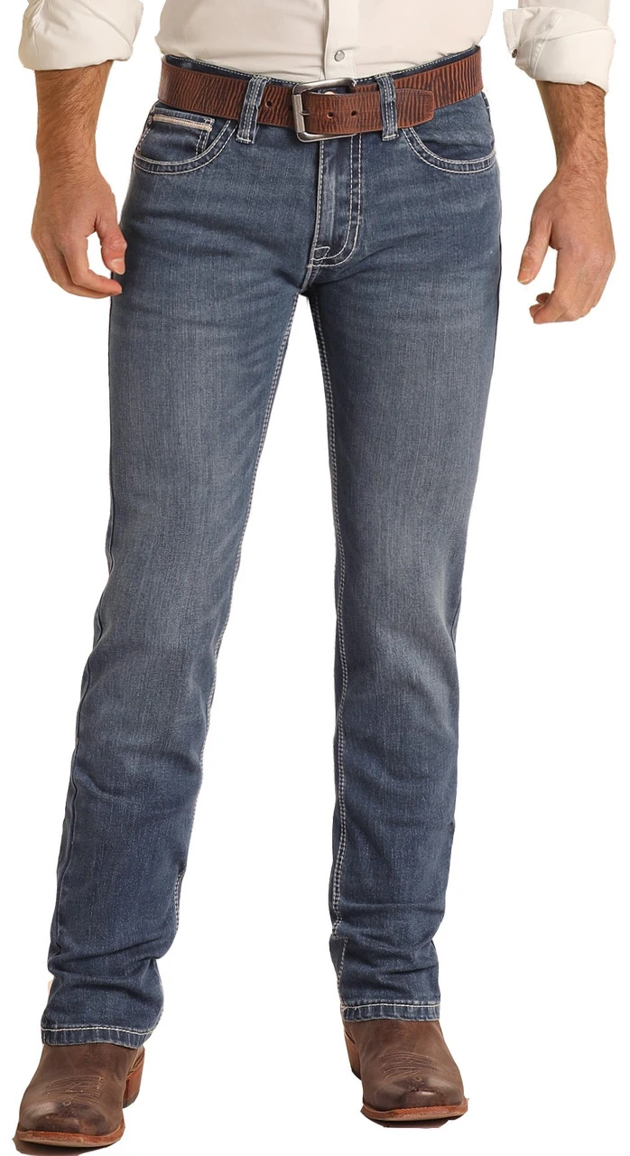 Slim Fit Stretch Rope Stitch Bootcut Jeans 2 Slim Fit Stretch Rope Stitch Bootcut Jeans - Image 2