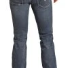 Slim Fit Stretch Rope Stitch Bootcut Jeans