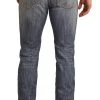 Slim Fit Stretch Design Stitch Straight Bootcut Jeans