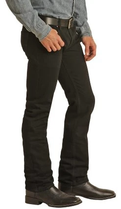 Slim Fit Black Small V Bootcut Jeans -RodeoRave RRMD1RR0N5 BZ 82391.1671472061