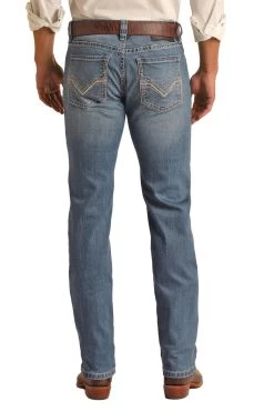Slim Fit Stretch Straight Jeans (RRMD1RR13W)