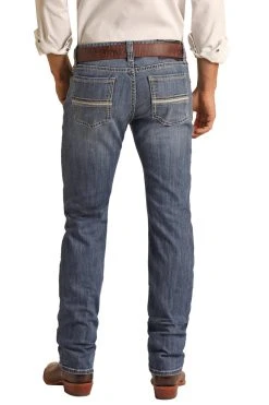 Slim Fit Stretch Straight Jeans (RRMD1RR13Y)