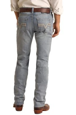 Slim Fit Stretch Straight Jeans (RRMD1RR146)