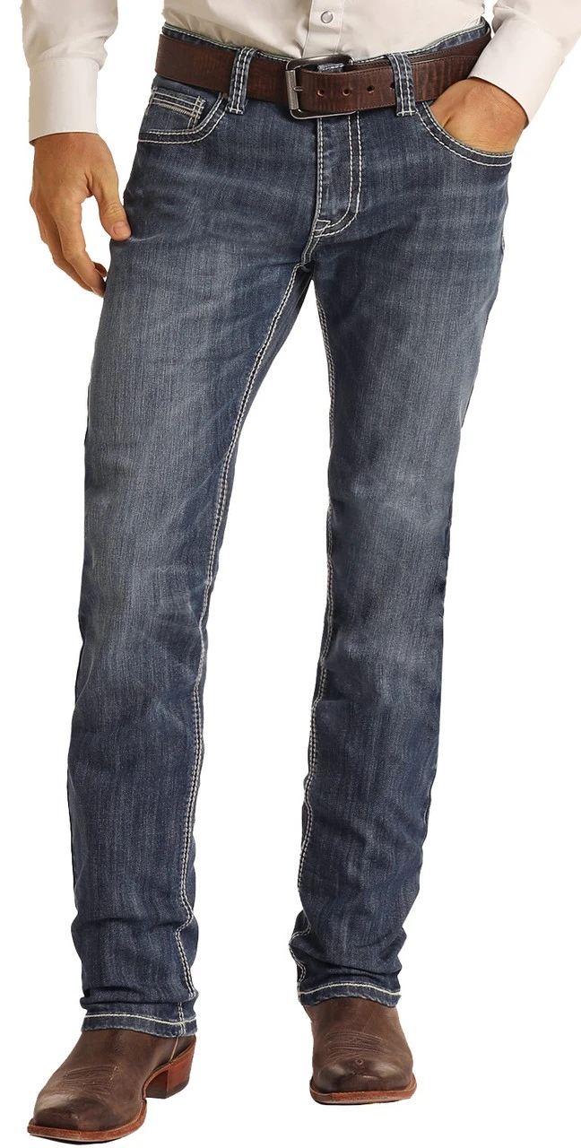 Slim Fit Stretch Large V Straight Bootcut Jeans 2 Slim Fit Stretch Large V Straight Bootcut Jeans - Image 2