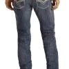 Slim Fit Stretch Large V Straight Bootcut Jeans