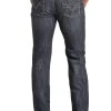 Slim Fit Stretch Two Tone Pocket Bootcut Jeans