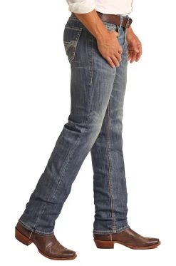 Slim Fit Stretch Raised V Pocket Straight Bootcut Jeans 5 Slim Fit Stretch Raised V Pocket Straight Bootcut Jeans -RodeoRave RRMD1RRZSC AZ 94901.1655406794