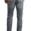 Slim Fit Stretch Raised V Pocket Straight Bootcut Jeans