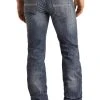 Slim Fit Stretch Simple Pocket Straight Bootcut Jeans