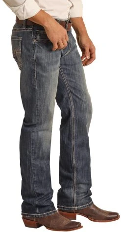 Regular Fit Raised Denim Stretch Stackable Bootcut Jeans -RodeoRave RRMDSPR0LF BZ 69579.1670357041