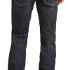 Regular Fit Stretch Leather Pocket Stackable Bootcut Jeans