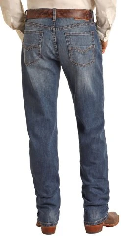 Vintage '46 Relaxed Fit Stretch Medium Wash Stackable Bootcut Jeans