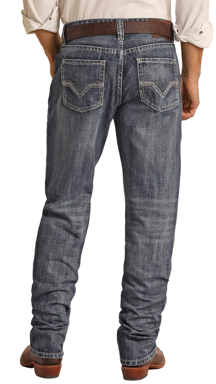 Relaxed Fit Ladder Stitch Stackable Bootcut Jeans 1 Relaxed Fit Ladder Stitch Stackable Bootcut Jeans