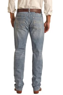 Relaxed Tapered Stretch Stackable Bootcut Jeans (RRMDTBR13R)