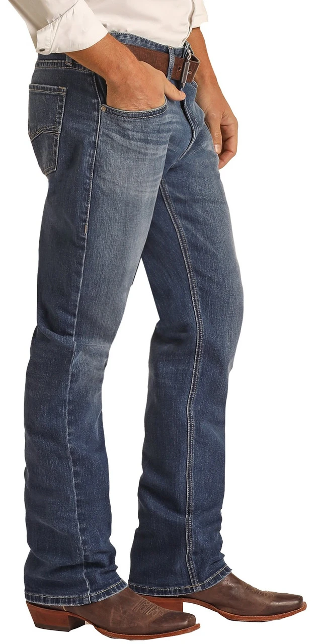 Vintage '46 Relaxed Fit Small V Stretch Stackable Bootcut Jeans 3 Vintage '46 Relaxed Fit Small V Stretch Stackable Bootcut Jeans - Image 3