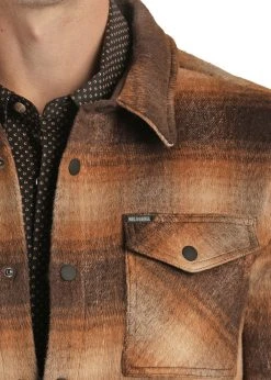 Plaid Shirt Jacket -RodeoRave RRMO92R08G B 62930.1668723211