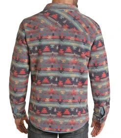 Reversible Aztec Shirt Jacket -RodeoRave RRMO92R08H B 84391.1668723530