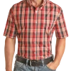 Regular Fit Plaid Pattern Short Sleeve Button Shirt (RRMS1DR0Q3)