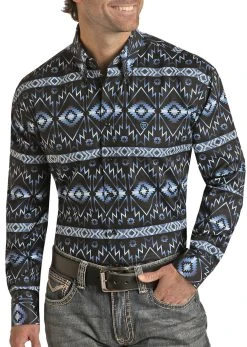 Regular Fit Long Sleeve Button Shirt (RRMSODR0PU)